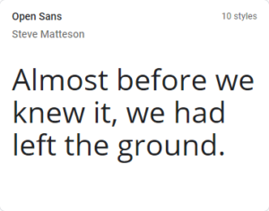 Helvetica類似のGoogleフォント